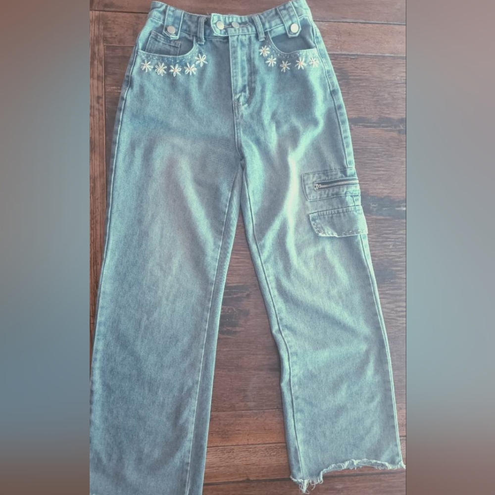 Blue Cargo Pants